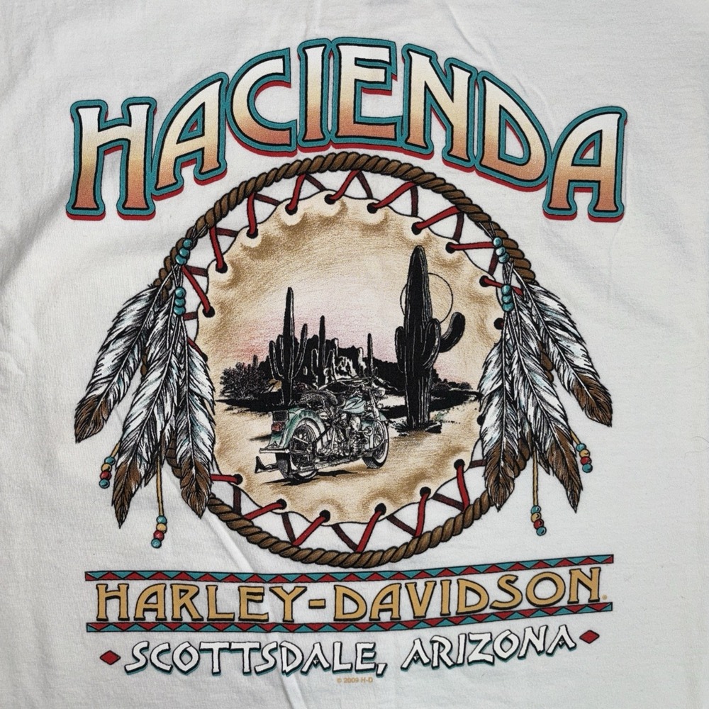 Harley Davidson Cycles Men's 2XL Hacienda Scottsdale,‎ AZ Dreamcatcher T-shirt
